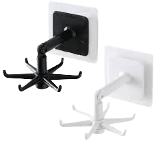 Gancho Multiusos Giratorio 360° –gancho vertical abatible, 6 garras montado en la pared de la cocina, impermeable - Organización sin Límites - Boom Shop