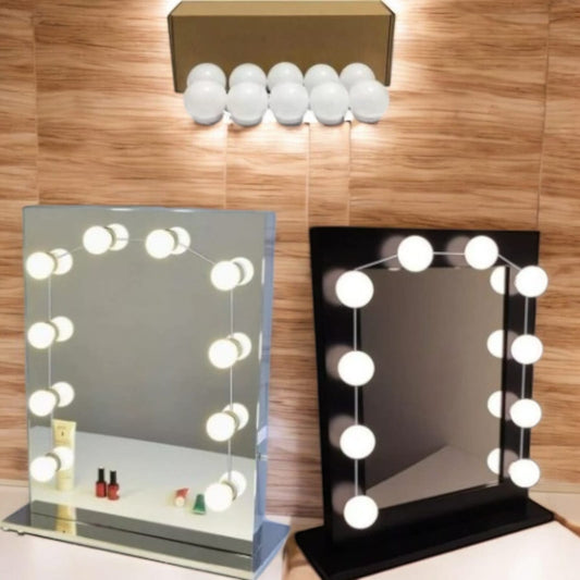 Hogar con iluminación perfecta gracias al Set de 10 Bombillos de Tocador – Iluminación de Estilo Hollywood para tu Espejo - Boom Shop