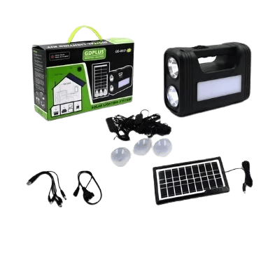 KIT PANEL SOLAR PORTÁTIL – ENERGÍA ECOLÓGICA DONDE LA NECESITES / 3 Bombillo Lámpara Led - Boom Shop