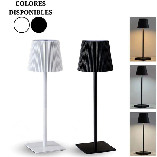 2 Lámparas De Mesa Inalámbricas Con Dimmer Y Batería Recarga - Lámpara LED Recargable Minimalista – Iluminación Moderna y Portátil - Boom Shop